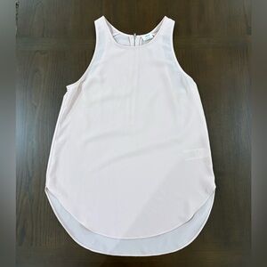 Wilfred Pale Pink Sleeveless Chiffon Tank